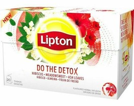 100 Lipton Tea Detox = 100 Tea/Infusion (5 Boxes x 20 Tea Bags) - $22.01