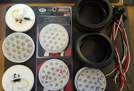 (6) 19 LED Trux Dual Revolution 4&quot; Round Clear Lens Stop Tail Turn Back-... - $286.00