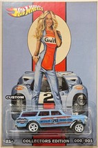 &#39;64 Chevy Nova Gasser Custom Hot Wheels Gulf Racing Series Car w/WW  Real Riders - $91.41