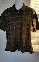 Brooks Brothers Men&#39;s Golf Brown Checkered Polo Shirt XL 100% Mercerized... - $20.33