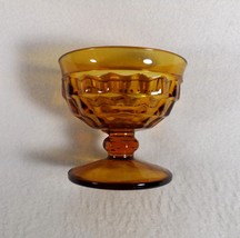 Vintage Amber Glass DESSERT/FRUIT/ICE Cream Footed CUPS-COLONY?-8 Available - £1.43 GBP