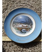 AVON Christmas DASHING THROUGH THE SNOW holiday PLATE Seventh Edition 1979 - $134.67 MXN