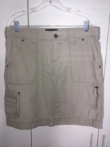 CABELA&#39;S LADIES 100% COTTON SHORT CARGO SKIRT-10-BARELY WORN-NICE - $13.09