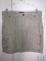 Cabela&#39;s Ladies 100% Cotton Short Cargo SKIRT-10-BARELY WORN-NICE - £10.29 GBP