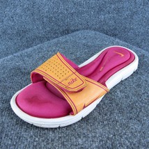 Nike  Women Slide Sandal Shoes Orange Synthetic Size 8 Medium - $24.75