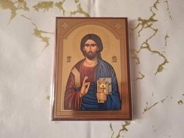 Small Serbian Orthodox Praying Icon Of Jesus Christ - $23.00