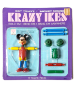 New! Krazy Ikes Walt Disney Mickey Mouse Figure VTG 60&#39;s Sealed MOC Unpu... - £9.67 GBP