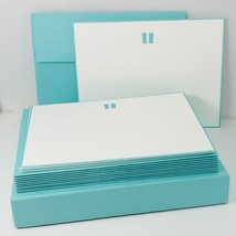 Tiffany &amp; Co Blank Note Cards Greeting Thank You Embossed Blue Gift Box Ribbon - £199.09 GBP