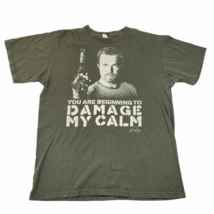 Firefly 2011 TV Series T Shirt Mens L Green You Are Beginning To Damage My Calm - $93.49