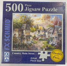 F.X. Schmid Country Main Street 500 Piece 24&quot; x 18&quot; Puzzle - BRAND NEW /... - $25.00