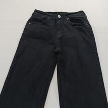 Mid-Rise Women's Black Cotton Blend Bootcut Denim Jeans Size Small (26×30) image 10