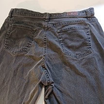Lee M.R. Faded Black Denim Jeans Pocketed High Rise Women’s Size 16 Long image 9