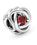 PANDORA Sterling Silver Charm With True Red Crystal - £143.95 GBP