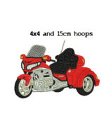 Honda Goldwing Trike motorcycle filled embroidery design Digital Download - $8.13 CAD
