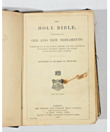 Printed 1900 The Holy Bible British and Foreign Bible Society 6&quot; x 4&quot; - $696.22 MXN