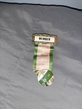 1901 Member Rebekah Assembly IOOF of Georgia Pin Back with Ribbon - £19.53 GBP