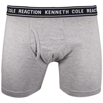 Kenneth Cole Men&#39;s Reaction 3 Pack Black Heather Grey Boxer Brief (S04) (S) - £22.38 GBP