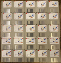 Vintage Apple Macintosh OS 7.6/7.6.1 on 25 Floppy Disks In Good Working ... - $63.00
