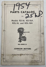 Johnson Outboard Motors Models RD-16 RD-16A RDL-16 RDL-16A Parts Catalog Manual - £11.25 GBP
