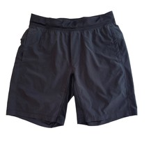 Lululemon Mens Black Pull On 9&quot; Athletic Shorts Pockets Running Large - $37.99