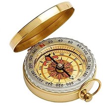 2Packs Portable Compass Brass Keychain Watch Pocket Outdoor Camping Hiking - £11.80 GBP