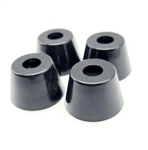1 1/4&quot; Tall Rubber Bumper Feet Non Threaded Spacer 1 7/8&quot; Wide Amps Equi... - £10.62 GBP+