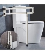 Handicap Rails Foldable Toilet Grab Bar Handles Bathroom Seat Support Bars - $56.05