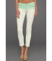 $189 Hudson J EAN S Crop Krista Super Skinny Jeans Pale Jade ( 26 ) - $118.77