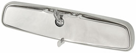 RestoParts Stainless Steel Rearview Mirror Gray 1967-1968 GTO Lemans Grand Prix - £55.29 GBP