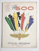 Authentic 1970 The 54th Indy 500 Official Program - Very Good Condition M657 - £24.12 GBP