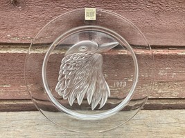 VTG 1973 LALIQUE Limited Edition Annual Christmas Crystal Plate Glass - $39.55