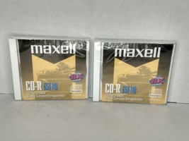 Maxell CD-R74 Lot of 2 CD Recordable 74 min 650 MB Compact Disc Brand New Sealed - £5.98 GBP