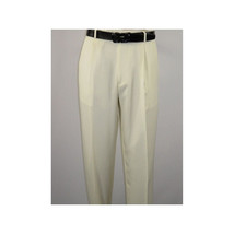 Men 2pc Walking Leisure Suit Short Sleeves By DREAMS 256-05 Solid Cream Ivory image 4