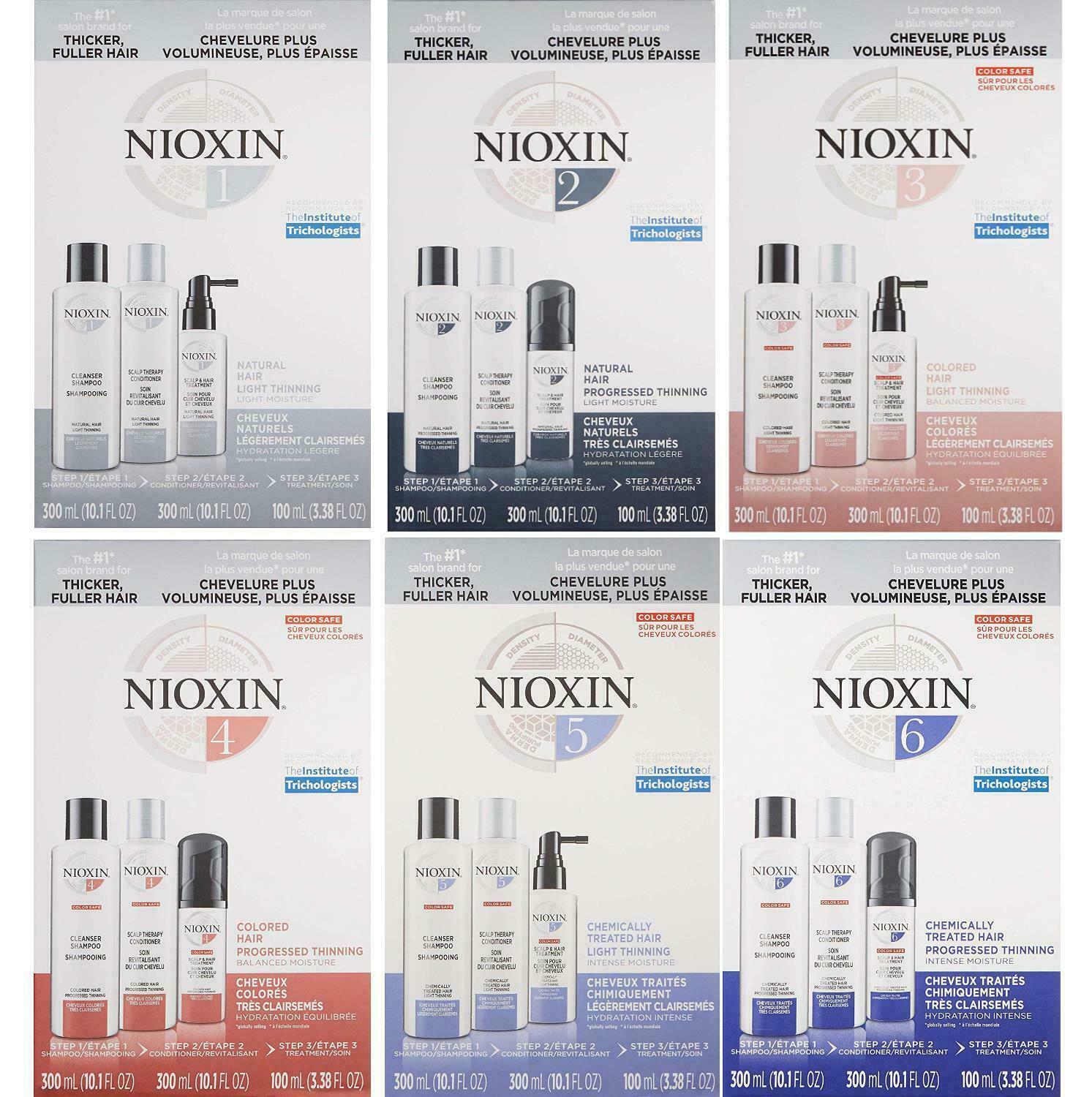 Primary image for NIOXIN System Starter Kit  Or Full Size Kit Choose from 1, 2, 3, 4, 5, 6 