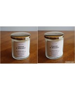 Lot of 2 Bath &amp; Body Works White Barn COFFEE &amp; WHISKEY Single Wick Candl... - $443.04 MXN
