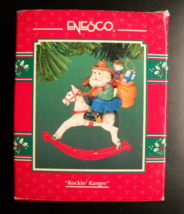 Enesco Christmas Ornament 1994 Treasury Of Christmas Ornaments Rockin&#39; R... - £5.48 GBP