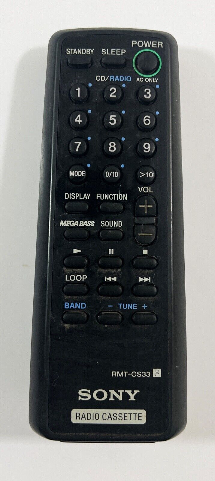 Genuine Sony RMT-CS33 Radio Cassette Remote Control - Fully Tested - $13.85