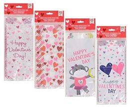 Valentine&#39;s Heart-Themed Cellophane Treat Bags with Twist Ties, 25-ct. P... - $6.92