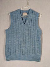 Jantzen Womens Sweater Vest Usa Size M No Fabric Tag Blue - $16.68