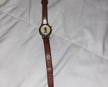 Vintage MICKEY MOUSE WATCH  The Walt Disney Co. Leather Band Quartz - $14.99