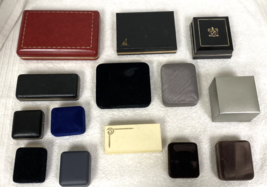 14 Vintage Jewelry Presentation Gift Boxes Ring Bracelet Earrings Mixed ... - $29.21