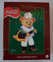 Coca Cola Carlton Cards Heirloom Ornaments Boy Server Christmas Tree Ornament - £30.50 GBP