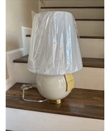 Ralph Lauren Smooth Crackle Ivory White Sphere Medium Table Lamp ~New~ - $192.06 CAD