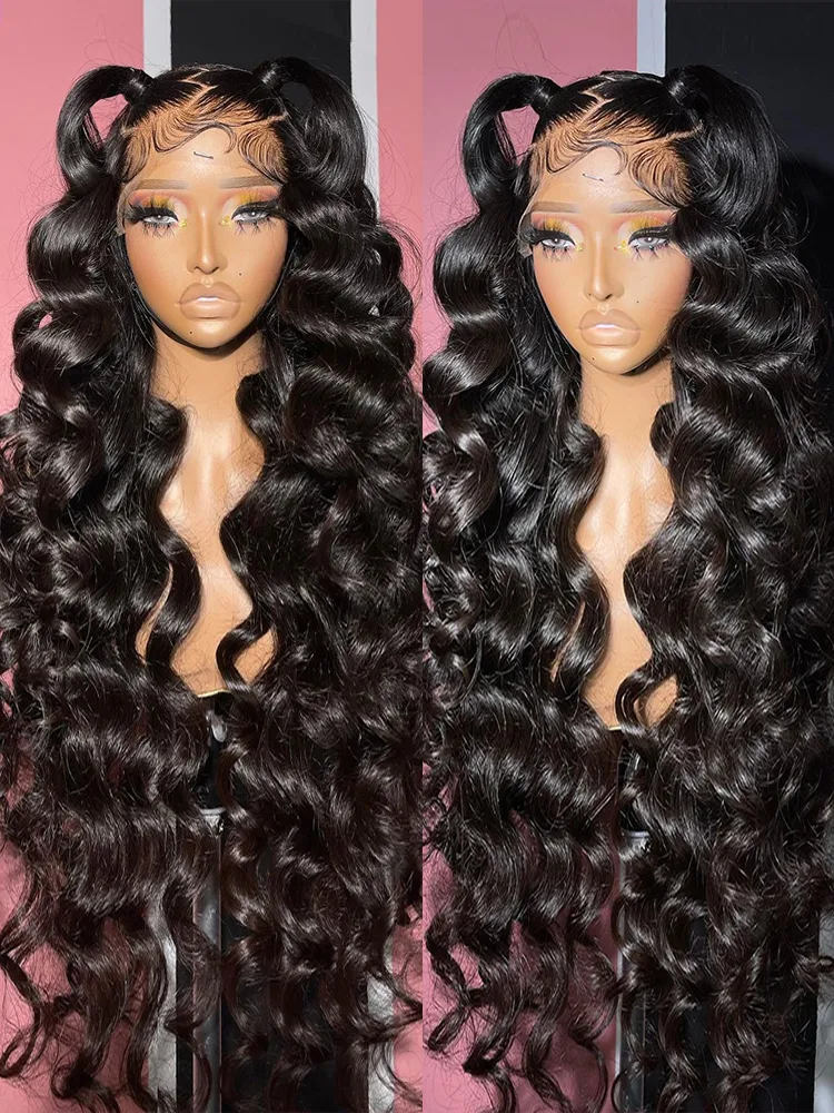Loose Deep Wave Frontal Wig 13x6 HD Lace Frontal Human Hair Wigs For Wom - £63.76 GBP+