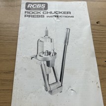 RCBS ROCK CHUCKER RELOADING PRESS INSTRUCTIONAL MANUAL - $167.62 MXN