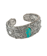 Retro Women Boho Jewelry Cuff Bangle Wide Bracelet Tibetan Silver Turquoise - £13.14 GBP