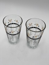 2 Libbey Cocktail Glass Tumblers Vintage 1980&#39;s 7 Cocktail Recipes  16 oz. - $13.90