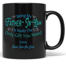 PixiDoodle Father In Law Coffee Mug - Son In Law Father&#39;s Day Dad From Son (11 o - £20.71 GBP+