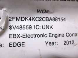 2012..12  FORD EDGE  3.5L  AWD   /ENGINE COMPUTER image 4