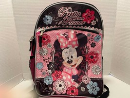 Authentic Disney Minnie Mouse Pretty As A Flower Child Adult Backpack - $8.42